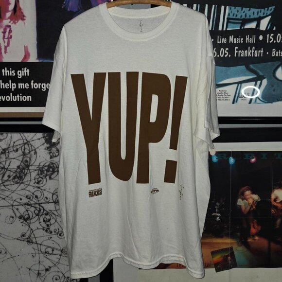 cactus jack Travis Scott utopia yup white graphic t shirt - Picture 1 of 3